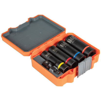 Klein 5 - Piece 12 - Point Impact Socket Set - 66040 - J.L. Matthews Co., Inc.