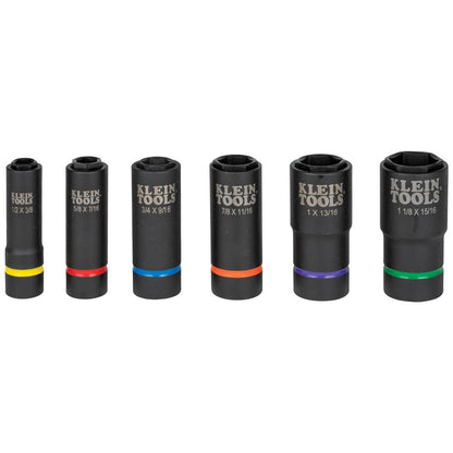 Klein 6 Piece Impact Socket Set- 66060 