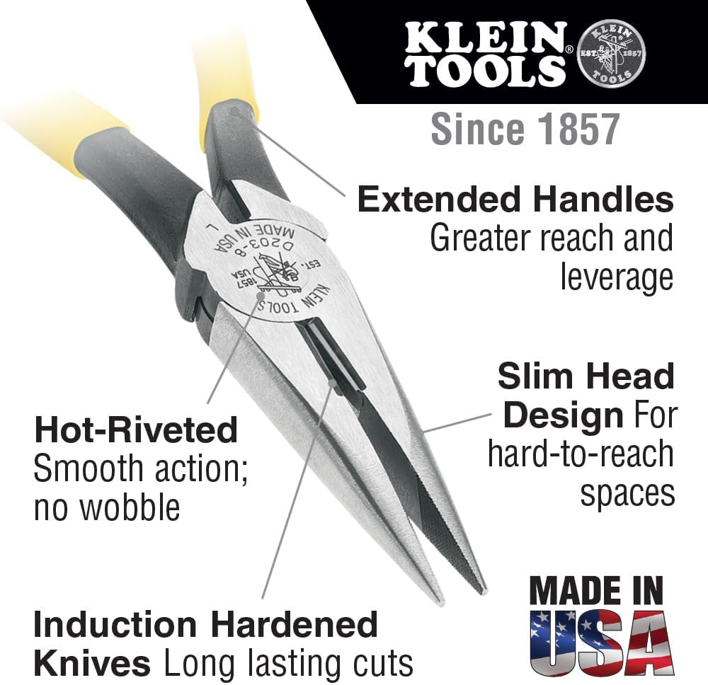 Klein Needle Nose Side Cutter Pliers 