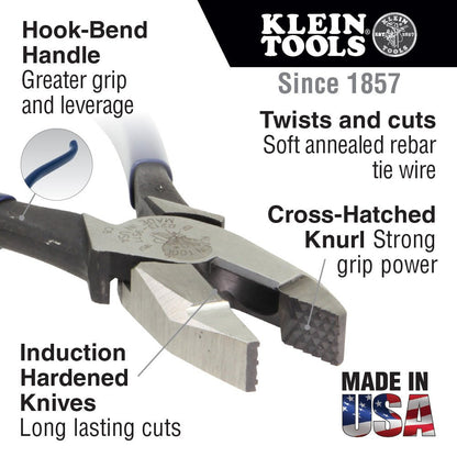 Klein 9" Heavy-Duty Cutting Ironworker's Pliers - D2000-7CST