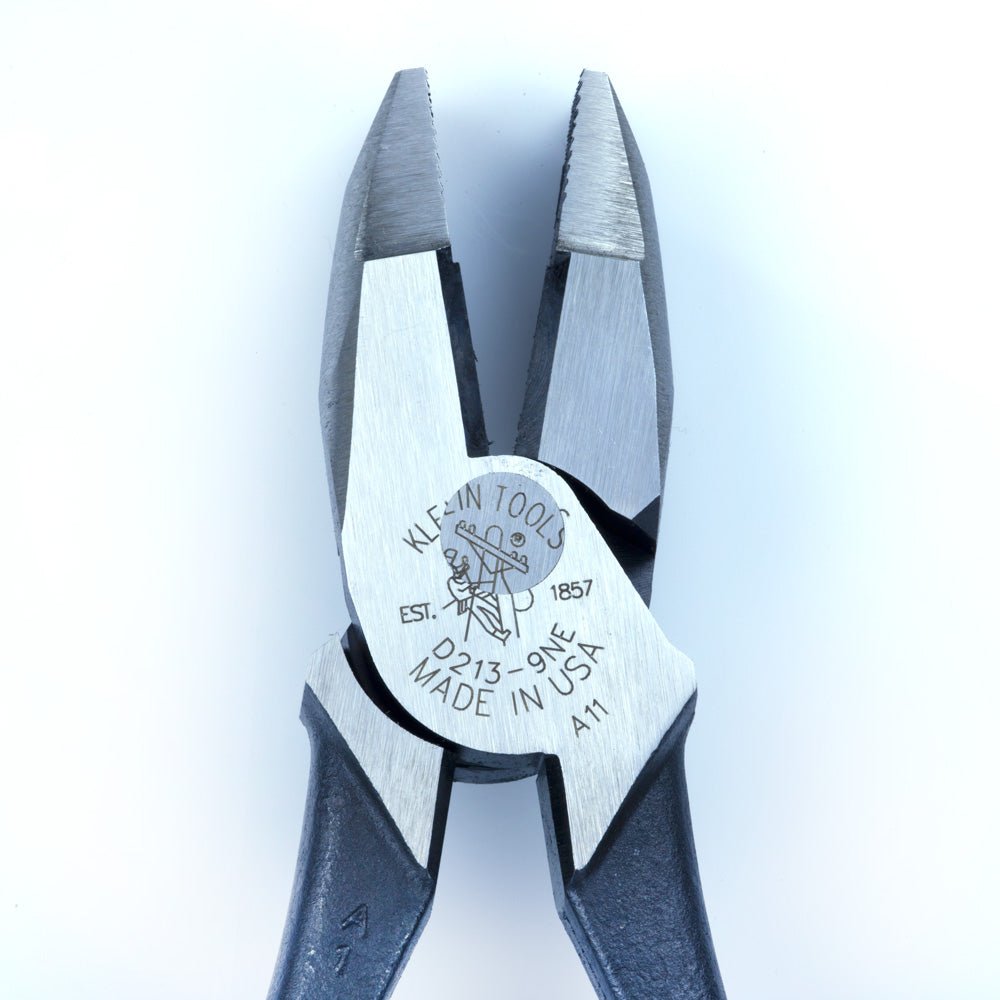 Klein 9" New England Nose Lineman's Pliers - D213 - 9NE - J.L. Matthews Co., Inc.