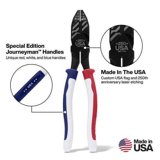 Klein 9" Plier Journeyman Lineman’s Pliers - J20009NE250