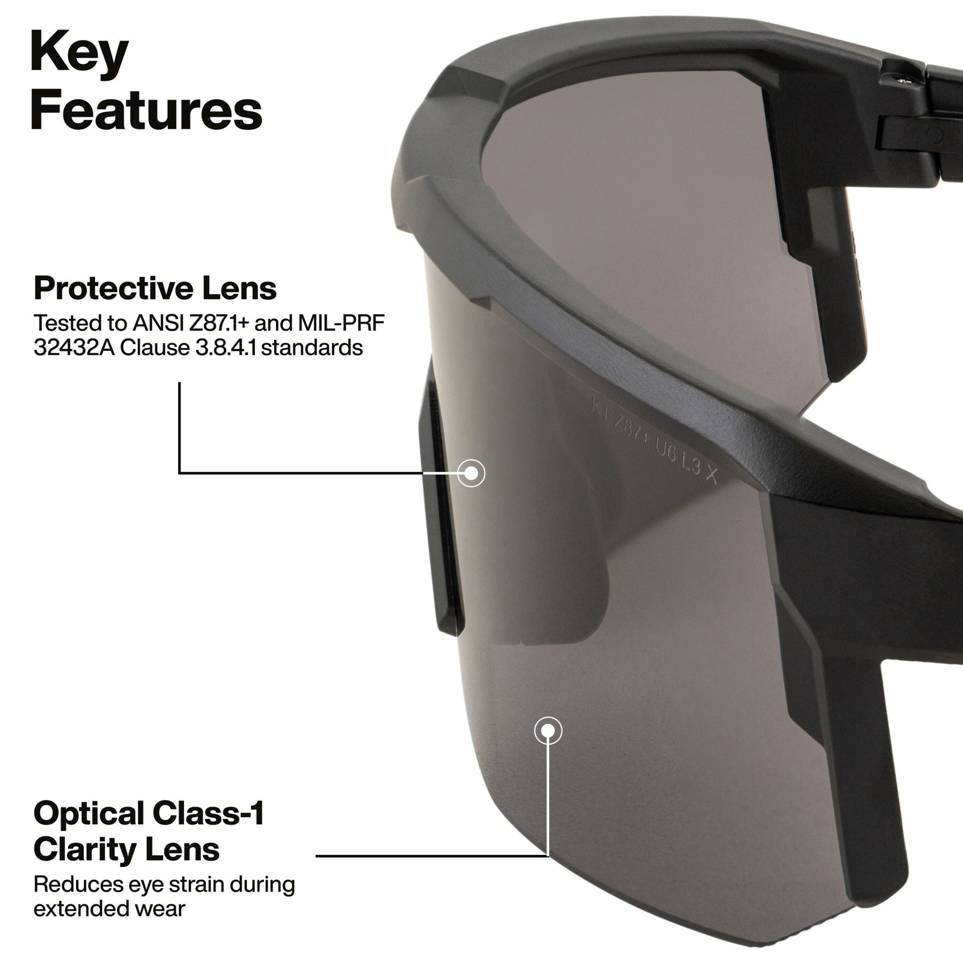 Klein Blade Safety Glasses, Shaded Gray Lens - 03001 - Clothing - J.L. Matthews Co., Inc.