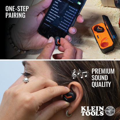 Klein Bluetooth Earbuds Jobsite Wireless Earpieces - AESEB1 - J.L. Matthews Co., Inc.