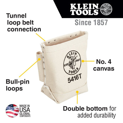 Klein Canvas Bull Pin Tunnel Loop Bolt Bag