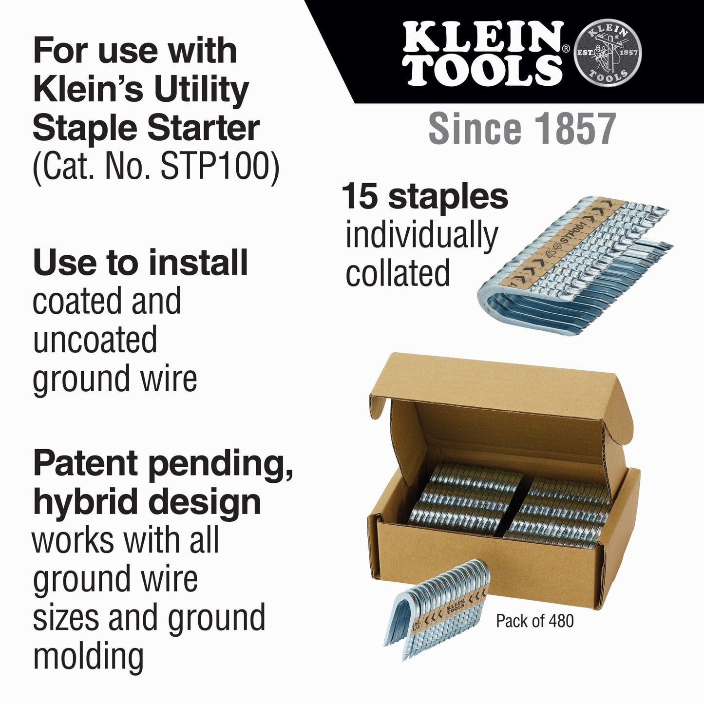 Klein Collated Utility Staple Heavy - duty Ground Staples - STP001 - DISCONTINUED - J.L. Matthews Co., Inc.