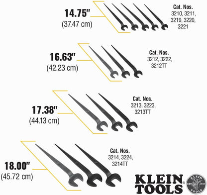 Klein Erection Wrench 3/4'' Bolt Construction Spud Wrench-3222