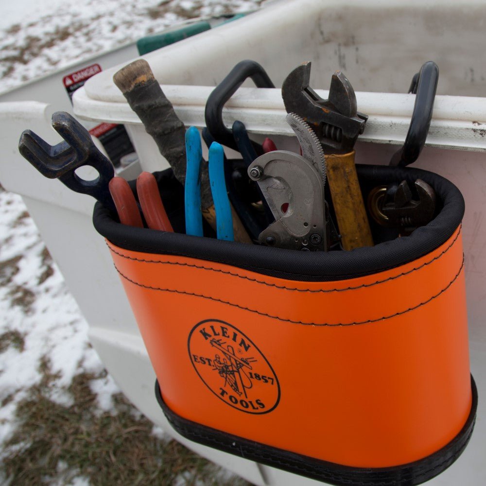 Klein Hard - Body Oval Bucket Tool Organizer W/Kickstand - 5144BHB - J.L. Matthews Co., Inc.