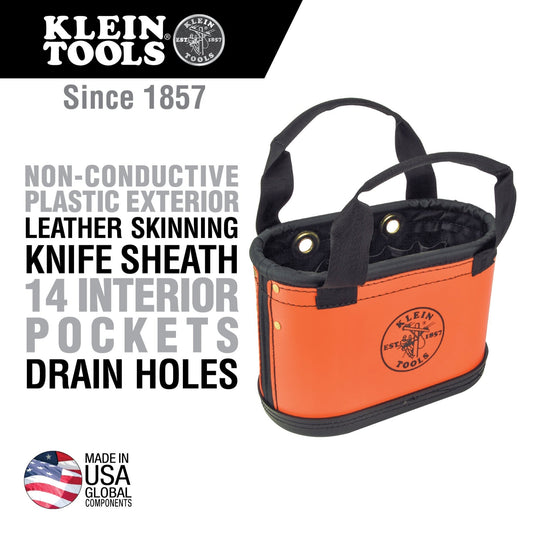 Klein Hard Body Oval Tool Bucket Tool Holder - 5144HBS