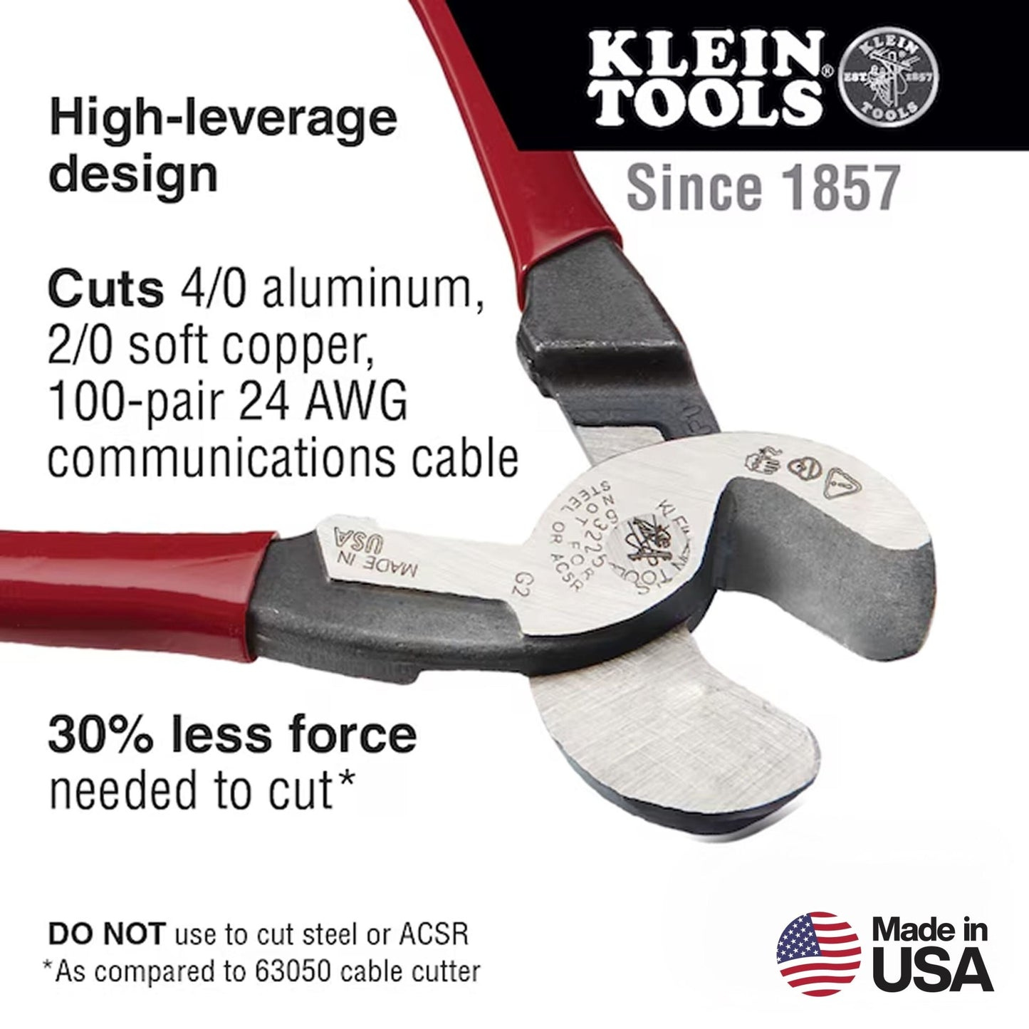Klein High-Leverage Cable Cutter 