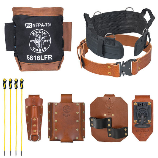Klein Ironworker Complete Toolbelt System Lineman Belt  - 5800IWB