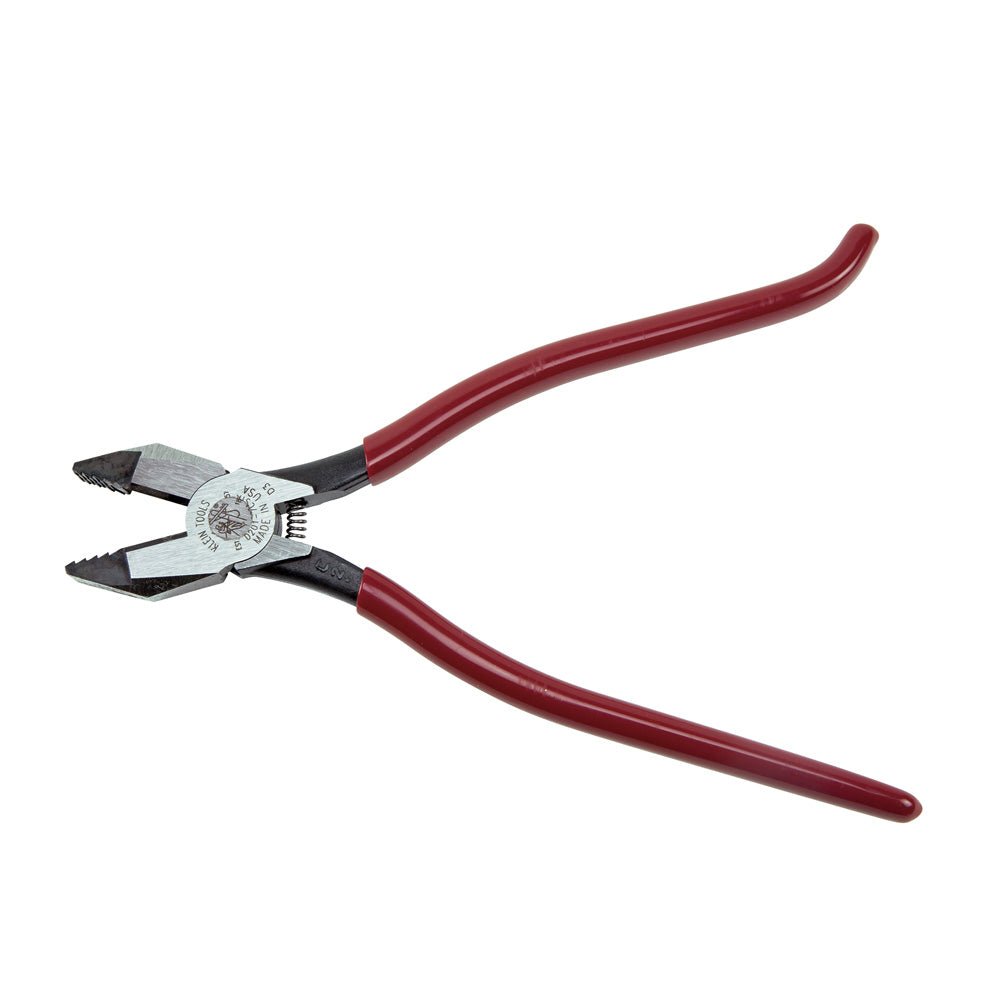 Klein Ironworker's Pliers, Aggressive Knurl, 9 - Inch - D201 - 7CSTA - J.L. Matthews Co., Inc.