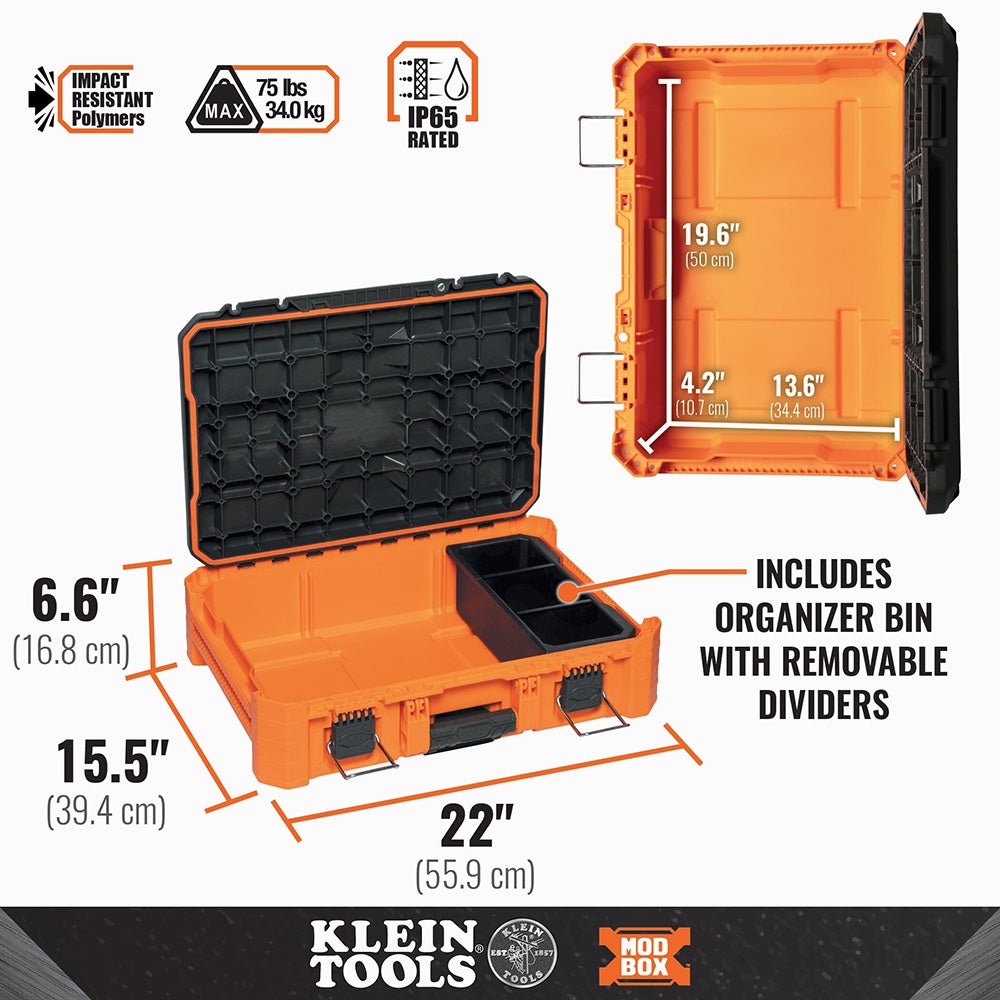 Klein MODbox™ Small Toolbox - Tool Storage System - 54804MB - J.L. Matthews Co., Inc.