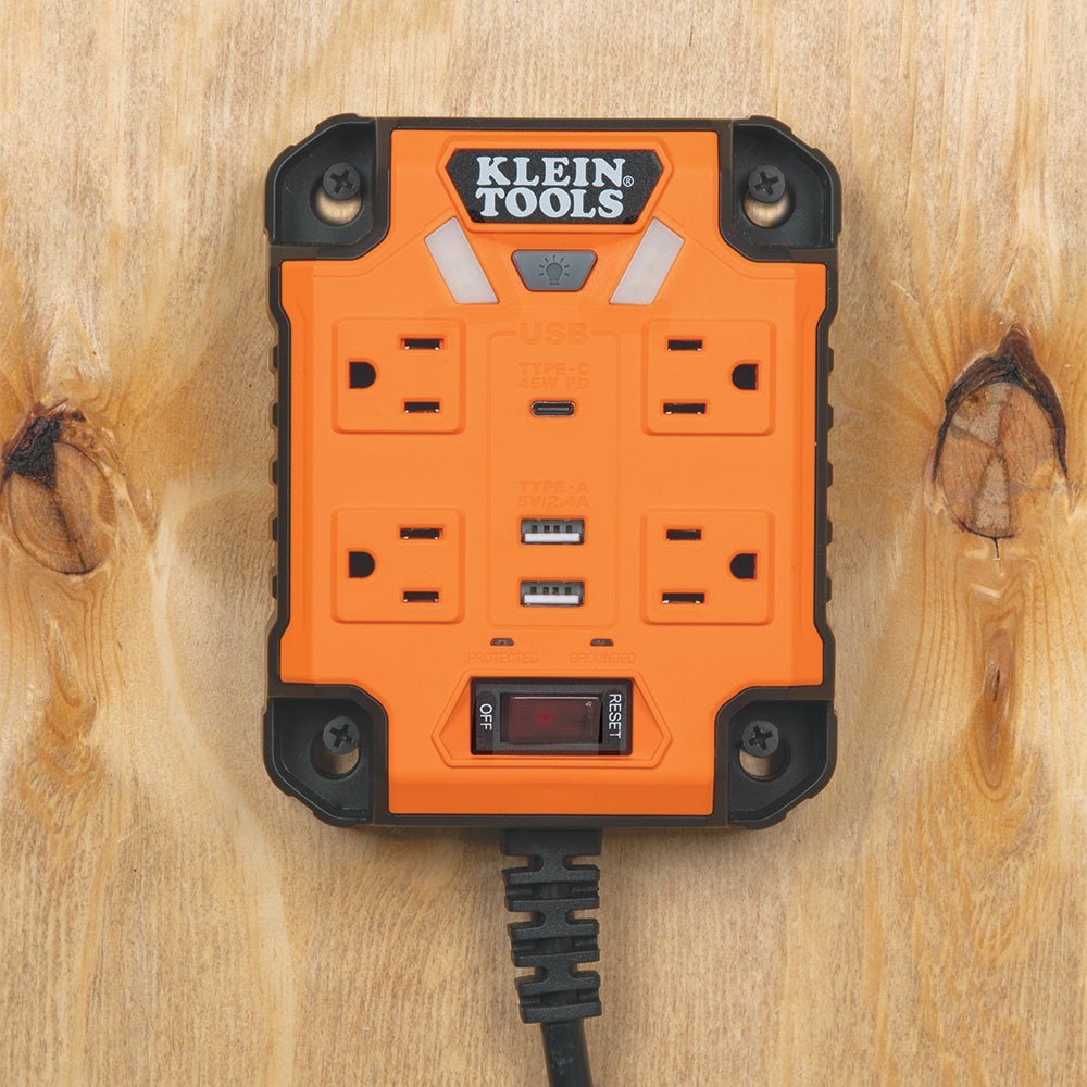 Klein PowerBox 1, Magnetic Power Strip w/Integrated LED Lights 29601 - J.L. Matthews Co., Inc.