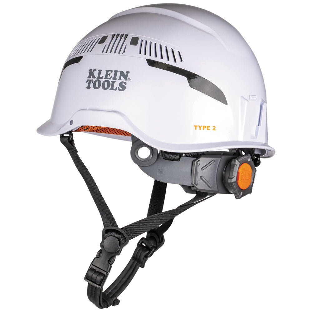Vented Class C, White Safety Helmet