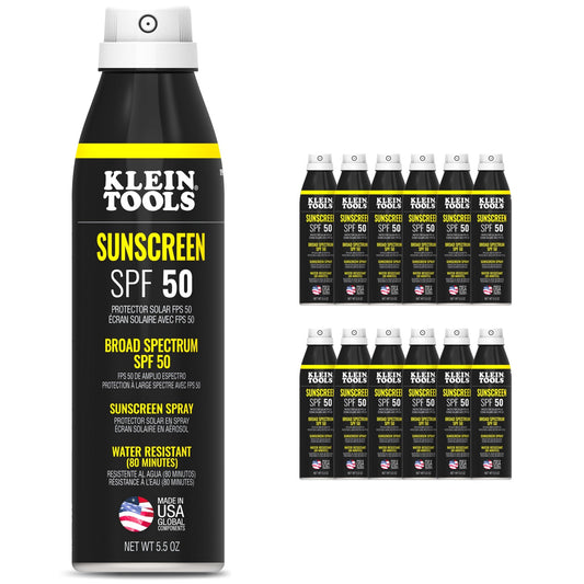 Klein Sunscreen Spray, Broad Spectrum SPF 50, 12 - Pack - SPF50SPY55 - Sunscreen - J.L. Matthews Co., Inc.