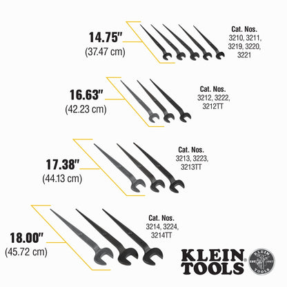Klein Tool Spud Wrenches for Heavy/Regular/Utility Nut Lineman Wrench 