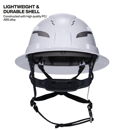 Klein Type - 2 Hard Hat, Vented Full Brim Style, White - 60401T2 - Head Protection