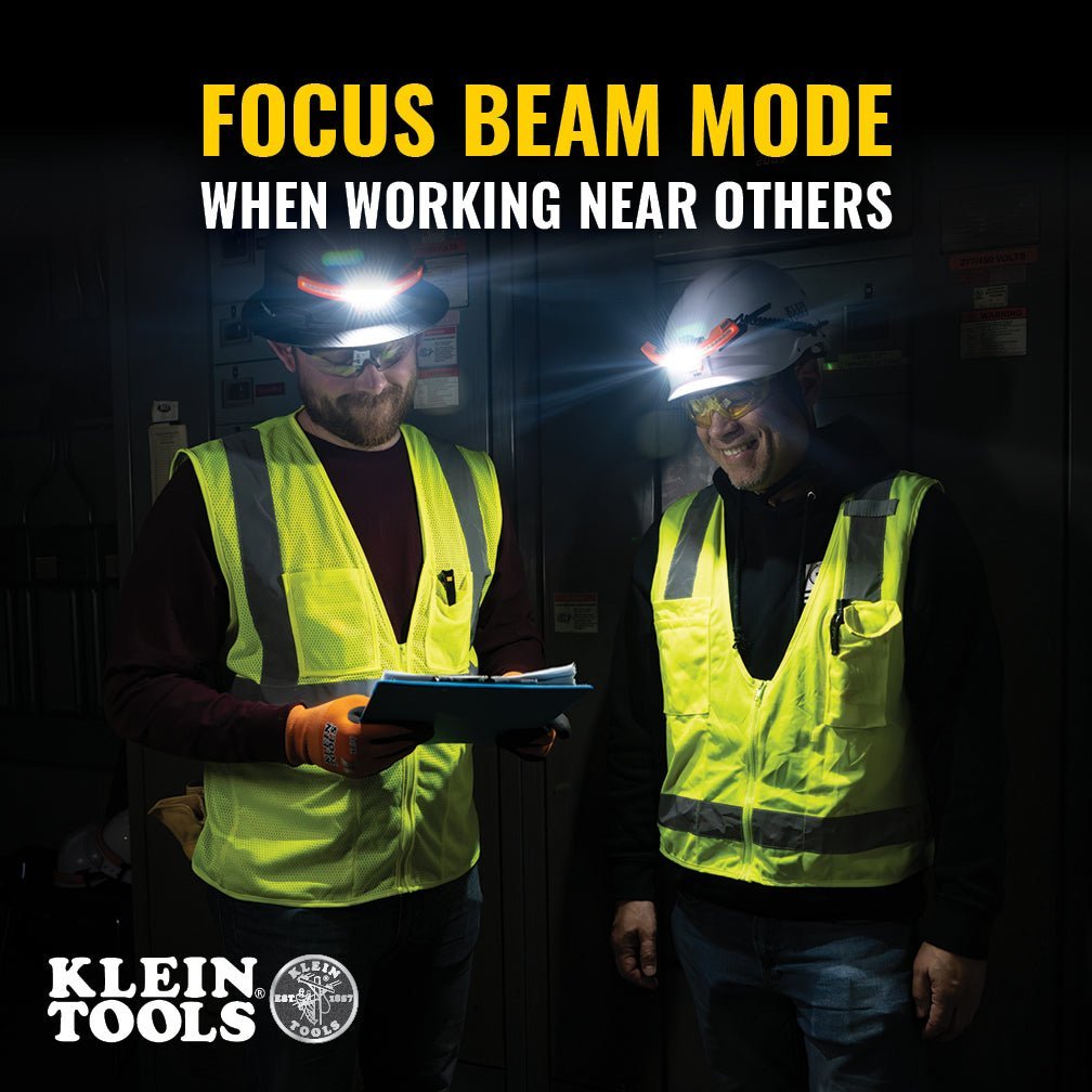 Klein Wide-Beam Hard Hat Headlight - KHH56308