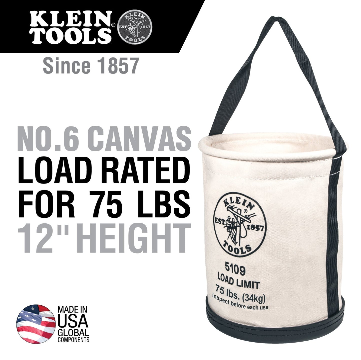 Klein Straight-Wall Tool Bucket