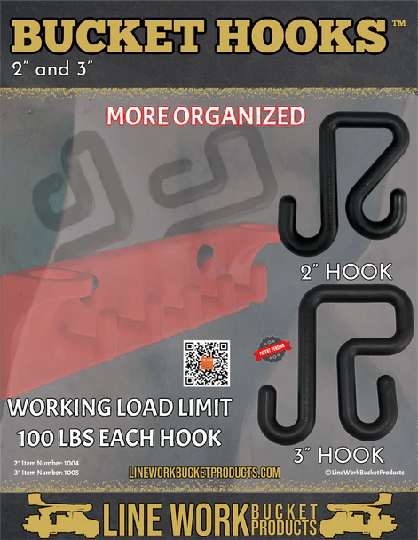 Line Work 3" Bucket Hook - 1005