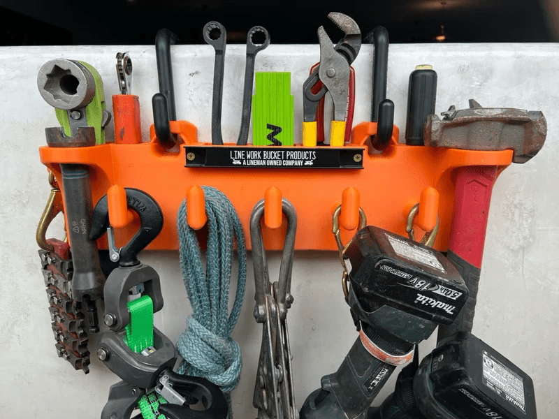 Line Work Big Rack Double D Tool Organizer W/Magnet- 1027DD