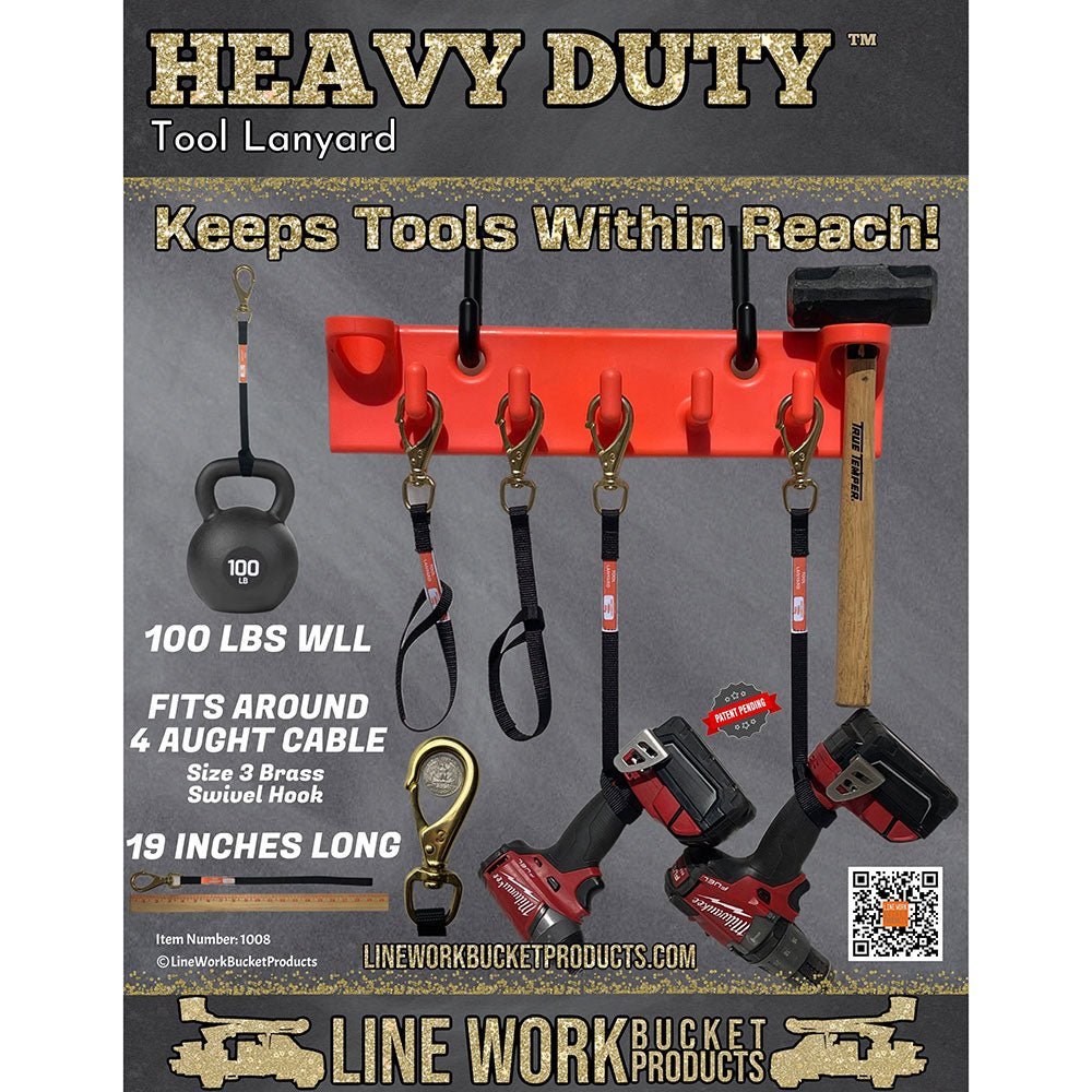 Line Work Big Rack Bucket Tool Organizer W/ Hooks - 1007 - J.L. Matthews Co., Inc.