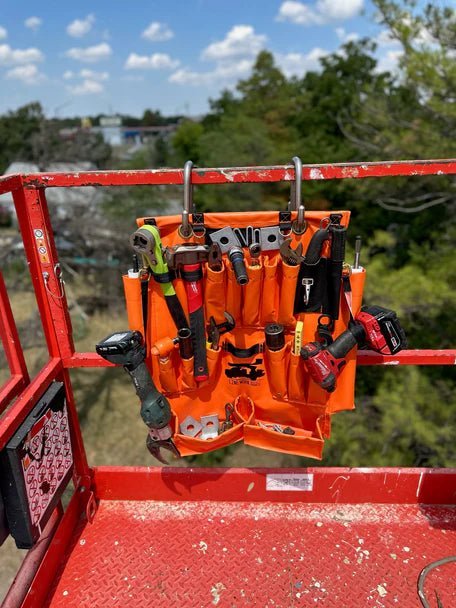 Line Work Bucket Products Tool Apron With Two 3" Hanging Hooks 