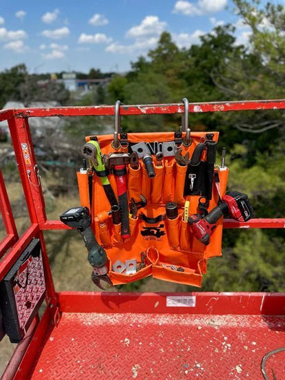 Line Work Bucket Products Tool Apron With Two 3" Hanging Hooks 