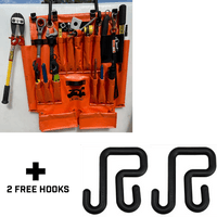 Line Work Tool Apron W/Two 3" Hooks - 1017B
