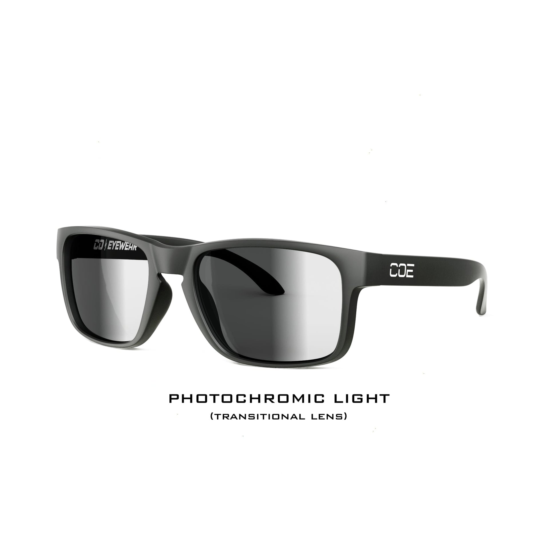 Loki Z87 Matte Black Eyewear-Photochromic Light