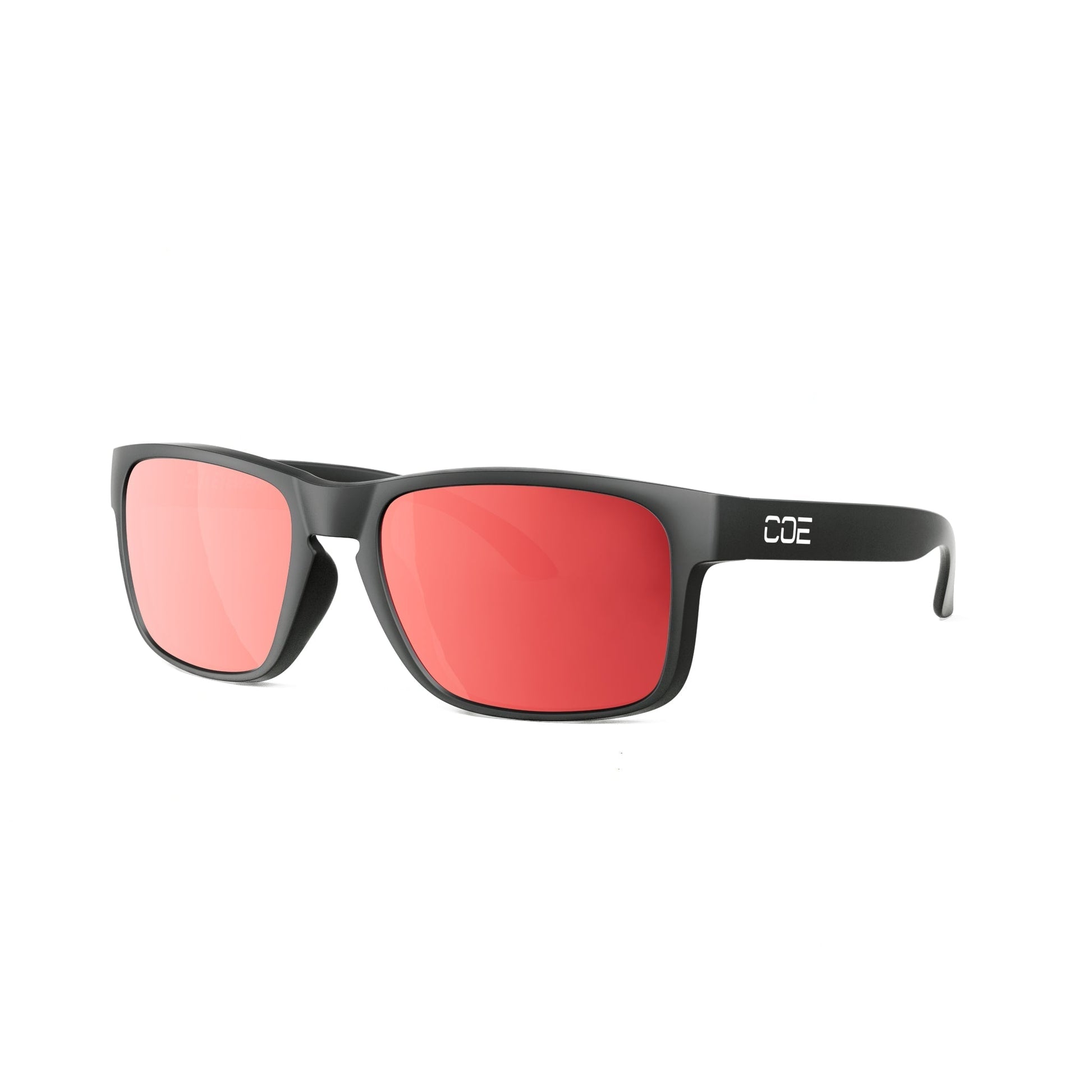 Loki Z87 Matte Black - eyewear-Red Polarized