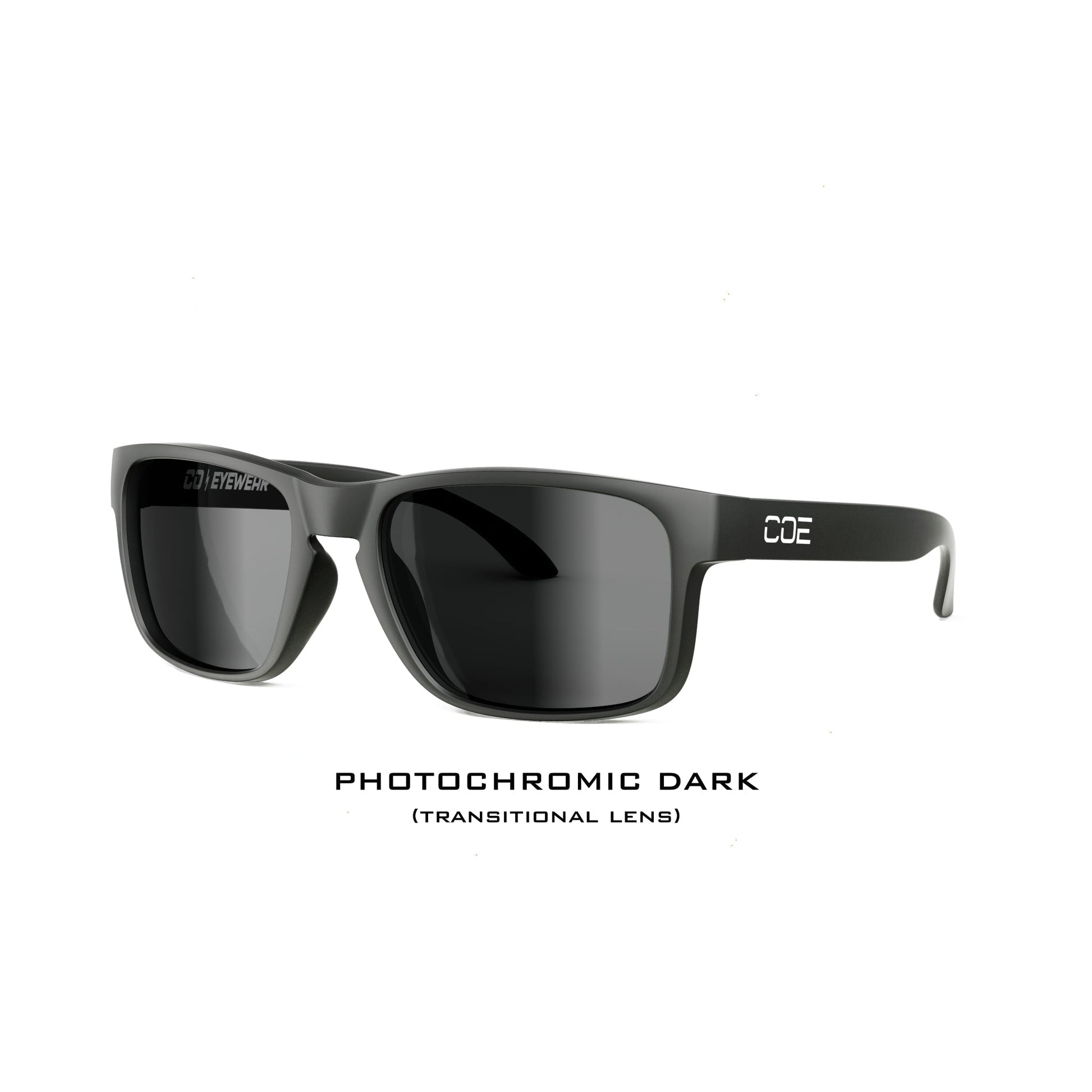 Loki Z87 Matte Black Eyewear-Photochromic Dark