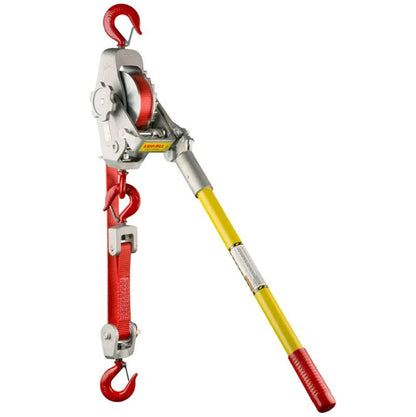 Lug-All 1-1/2 Ton Web Strap W/Ratchet Winch Hoist - 35-A