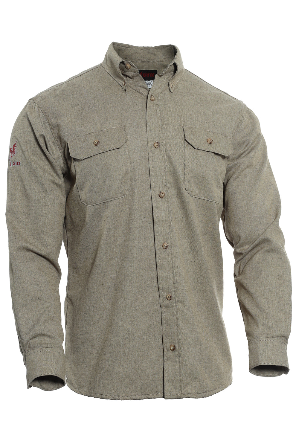 DRIFIRE TECGEN FR Work Shirt- Khaki and Blue – J.L. Matthews Co., Inc.