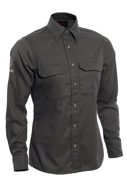 DRIFIRE DH Air FR Vented Work Shirt - Khaki and Blue - J.L. Matthews Co., Inc.