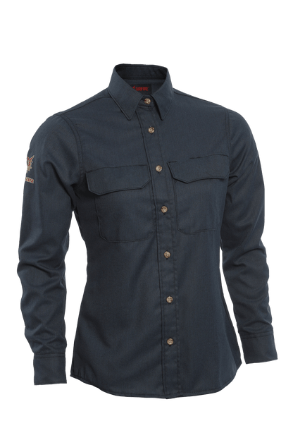 DRIFIRE DH Air FR Vented Work Shirt - Khaki and Blue - J.L. Matthews Co., Inc.