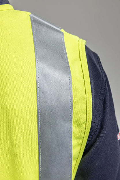 NSA DRIFIRE FR Hi-Vis Twill Class 2 Contractor Safety Waistcoat