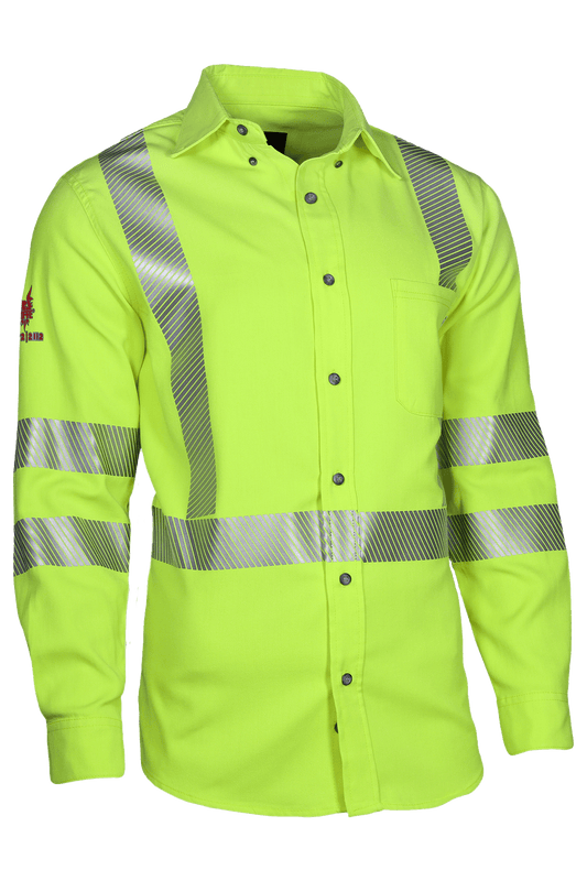 NSA DRIFIRE Hi-Vis Work Shirt Class 3 FR Workwear - SHRTV3C3