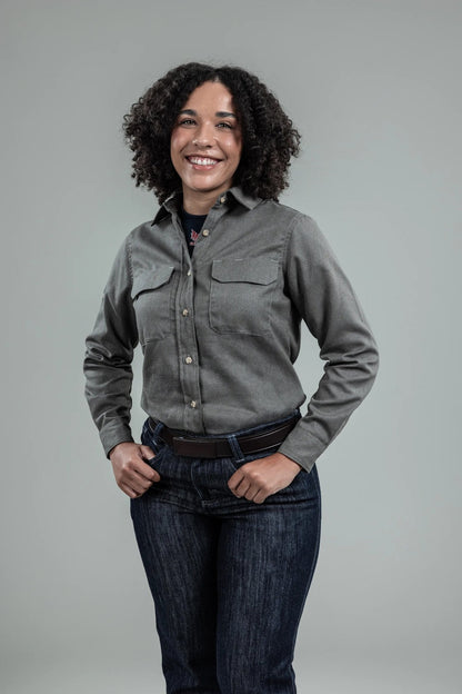  NSA-DRIFIRE® TECGEN® Women's FR Work Shirt-Grey