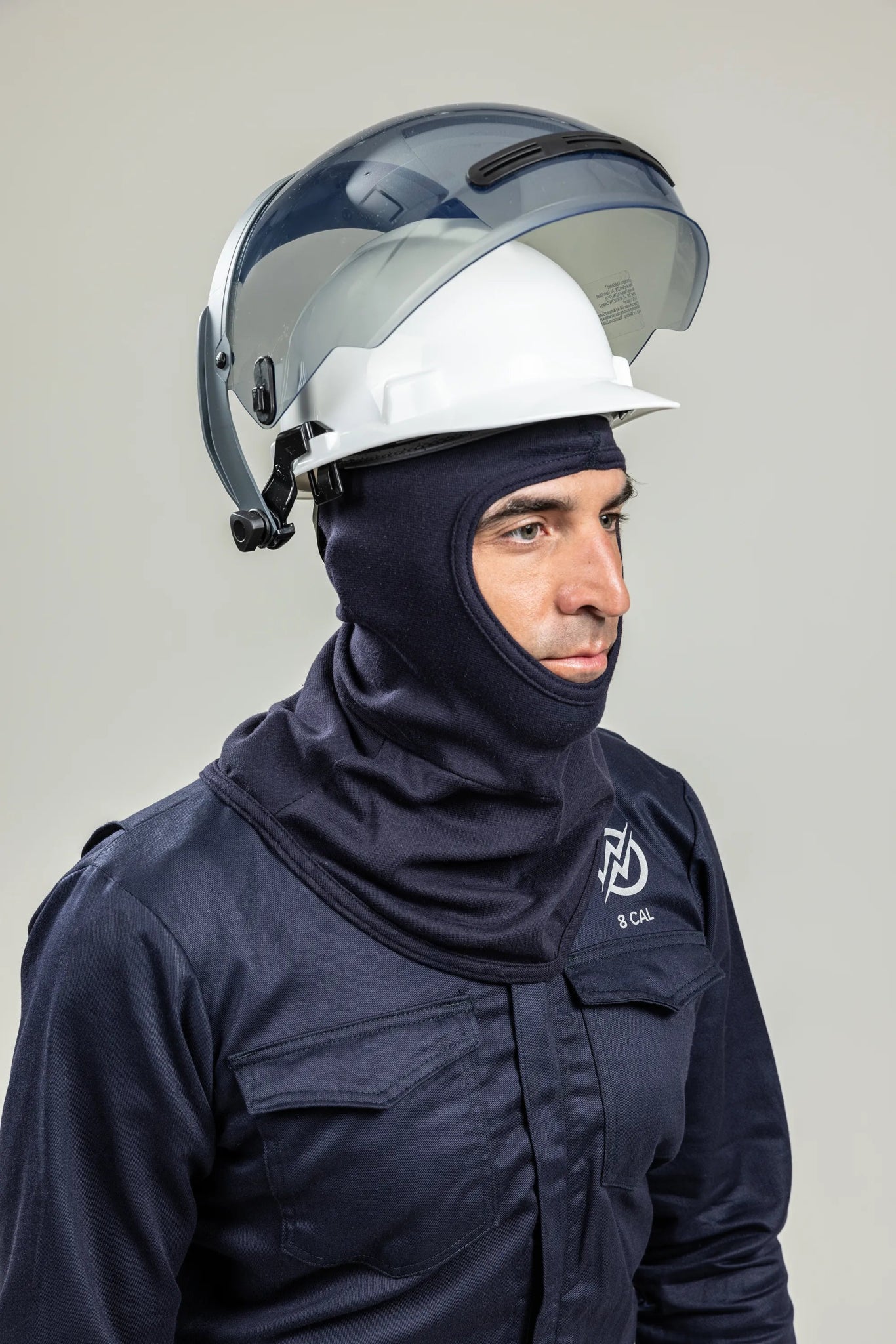 NSA Enespro® 12 cal Hover XTR™ Series Faceshield with Hard Hat - ENH12TRHAT - Arc Flash Face Shield