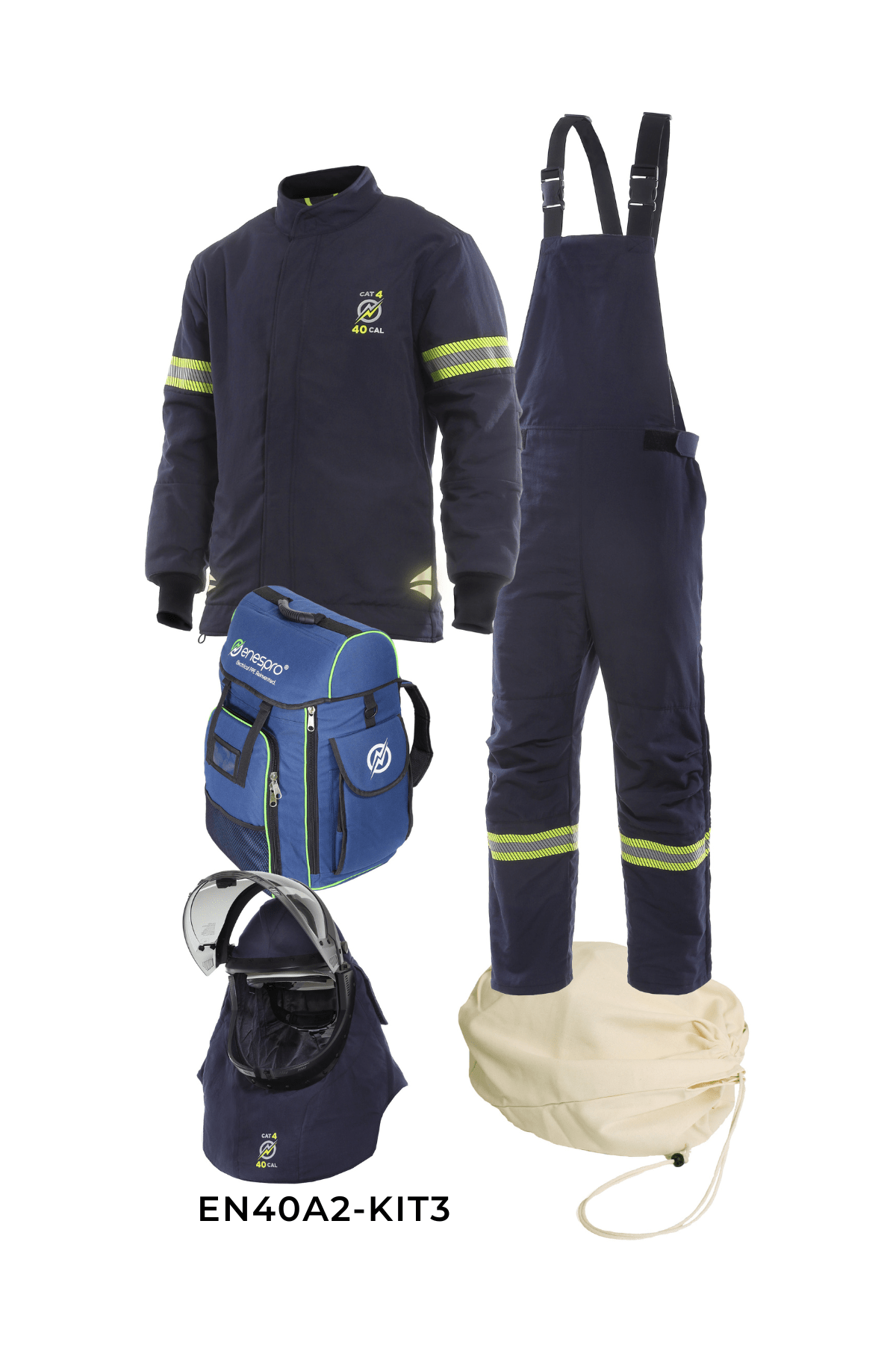 NSA - Enespro® Airlite Ascend™ 40 Cal Arc Flash Kit with Lift Front Hood - EN40A2 - Arc Flash Kit