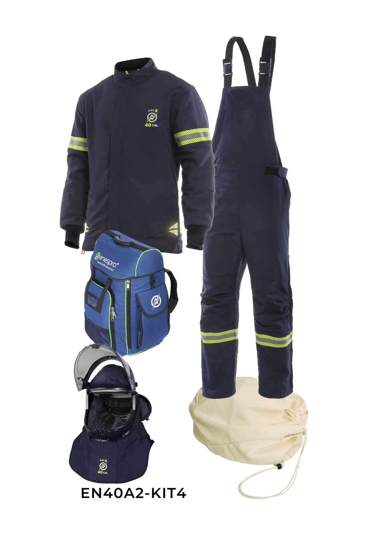NSA - Enespro® Airlite Ascend™ 40 Cal Arc Flash Kit with Lift Front Hood - EN40A2 - Arc Flash Kit