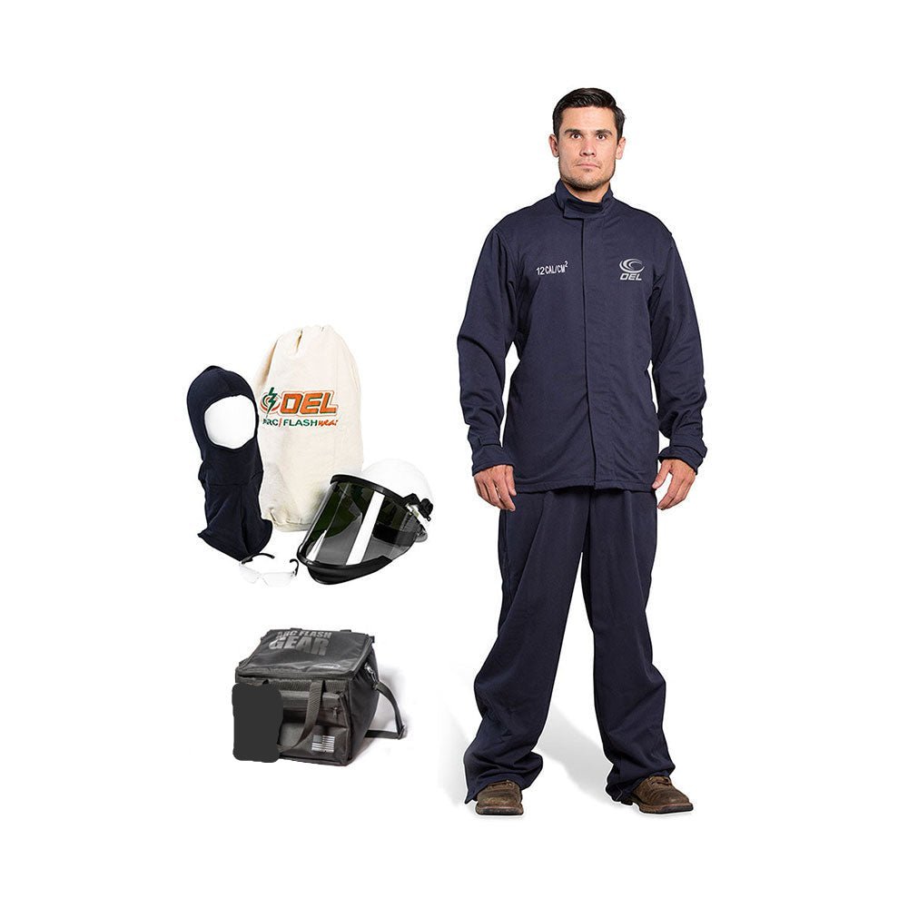 OEL 12 CAL Arc Flash Kit Linemen Jacket & Bib Coverall Kit - AFW12-NJB