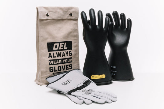 OEL Class 2 Rubber Glove Kit 14" Hand Protection Gloves - IRG-2-14-BK