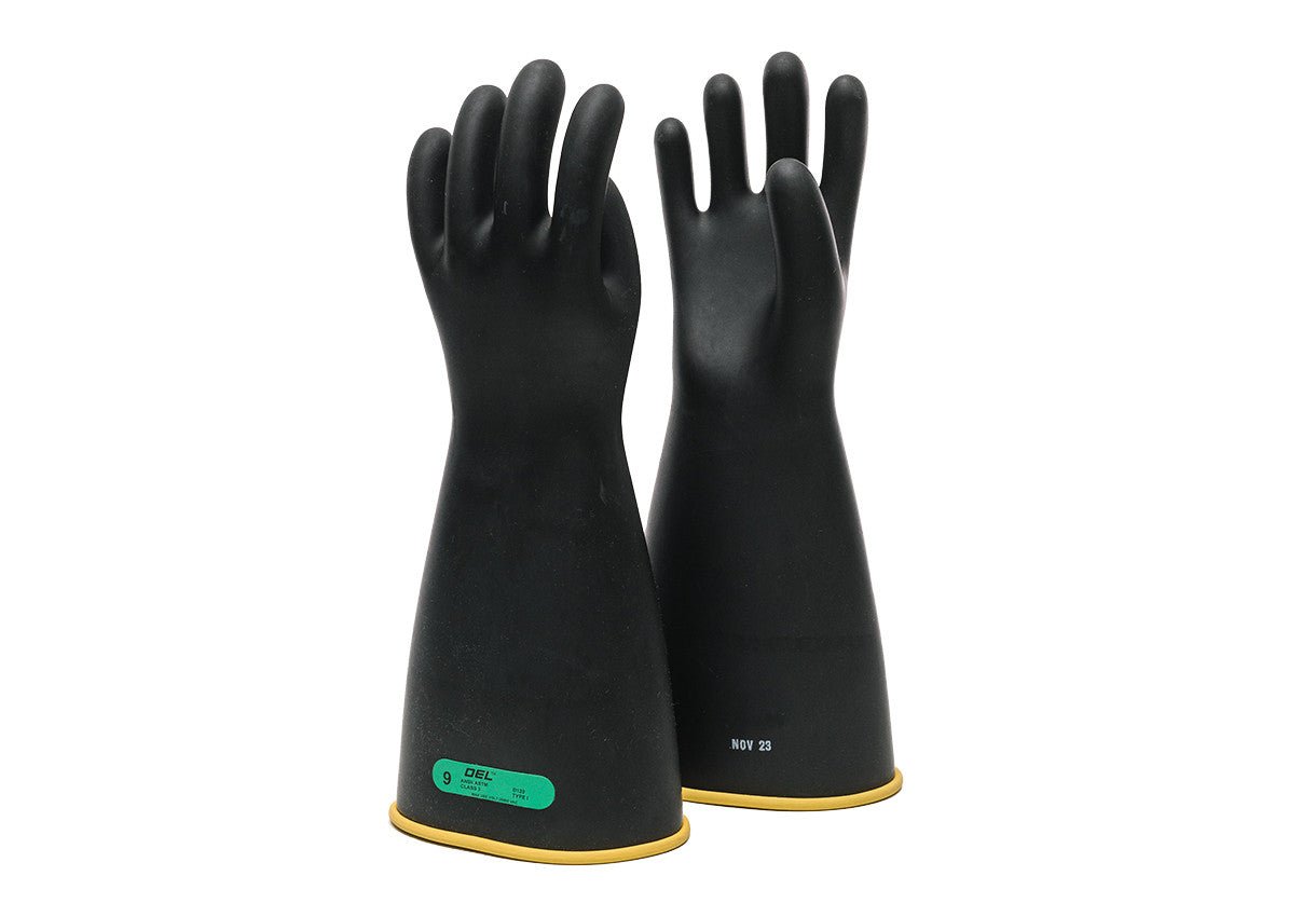 OEL Class 3 Rubber Gloves 16" Insulating Hand Glove - IRG-3-16-BY