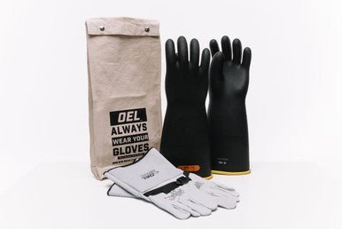 OEL 18" Rubber Glove Kit Professional Hand Protection - IRG-4-18-BY-_K