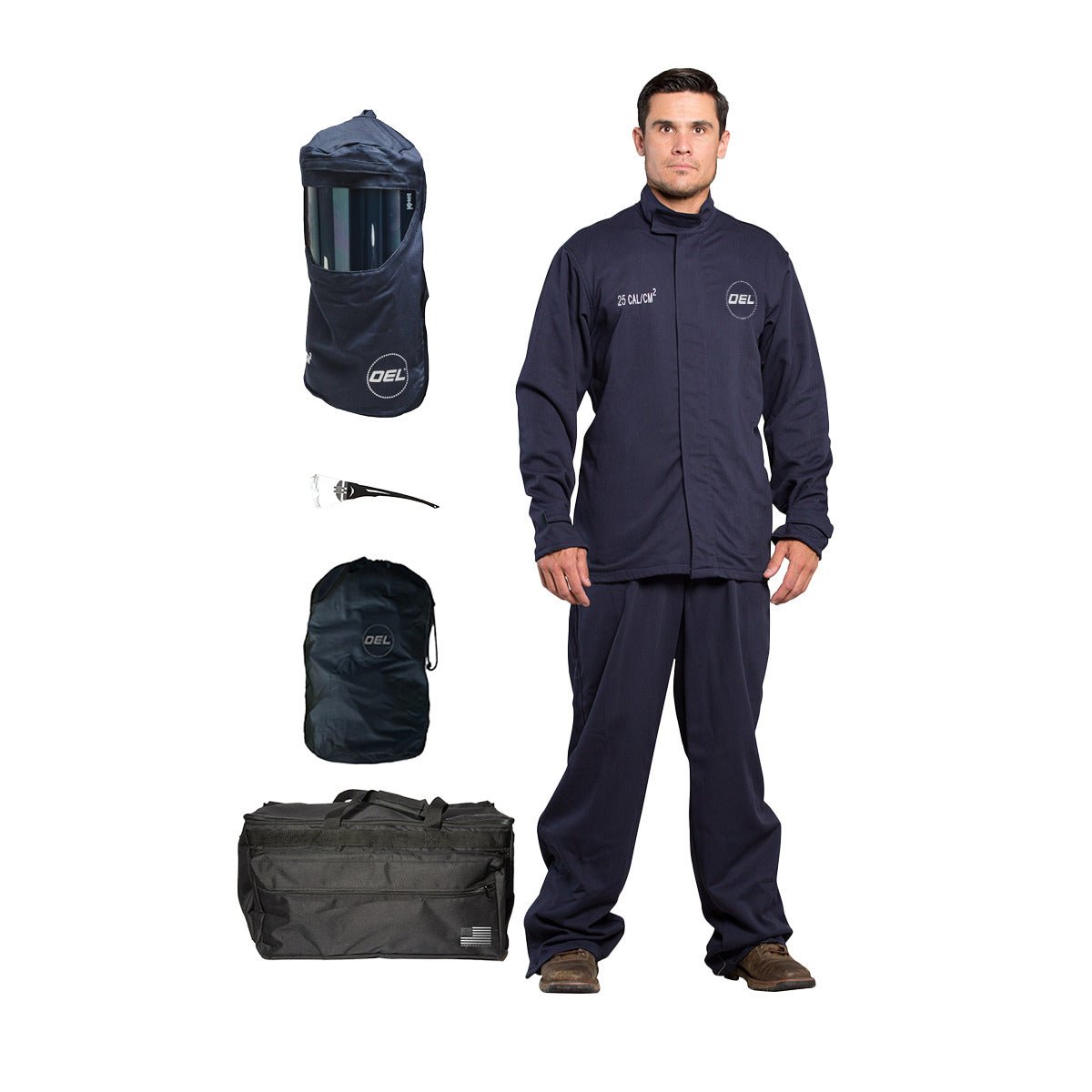 OEL 25 Cal Jacket & Bib-Overall Switch Gear Hood Kit - AFW25-NJB