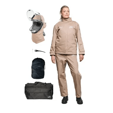 OEL 40 Cal Jacket & Bib Overall Kit Safety PPE - AFW40LF - NFJB - Arc Flash Kit - J.L. Matthews Co., Inc.