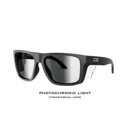 Outrigger Z87+ Matte Black Photochromic - eyewear-J.L. Matthews Co., Inc.